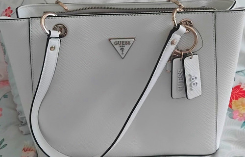 Guess white faux leather - guess,