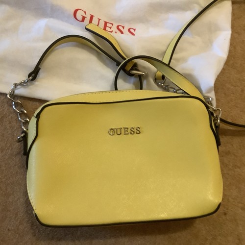 Guess yellow saffiano faux - yellow,