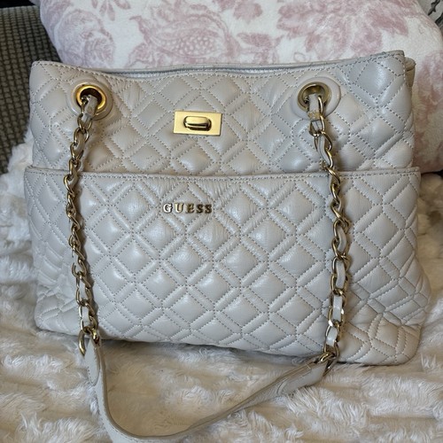 Guess beige quilted shoulder - guess,