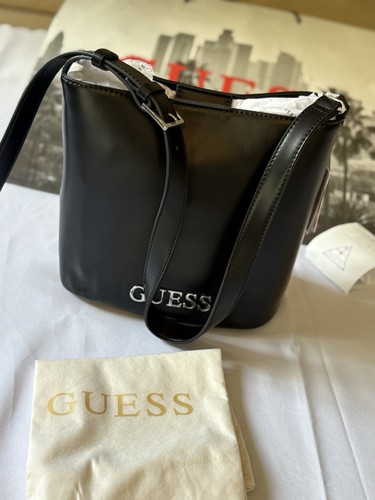 Guess black faux leather - guess,