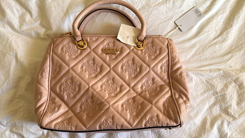 Guess pink quilted logo - guess,