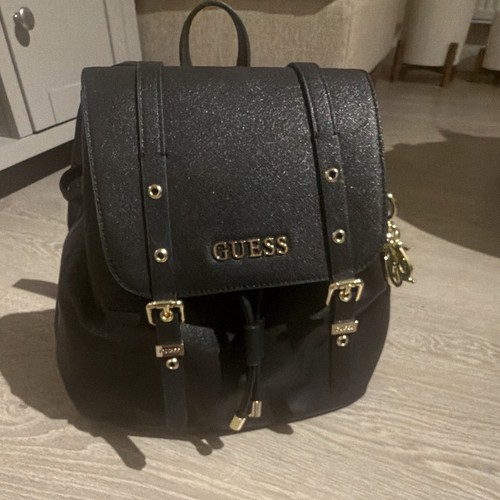 Guess black faux leather small - black,