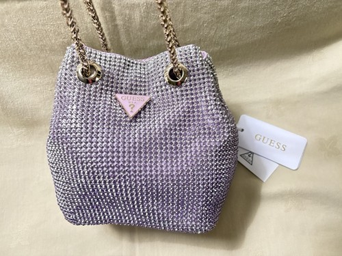 New guess purple metallic - metallic, tote