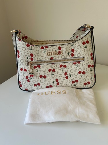 White cherry guess handbag - white,