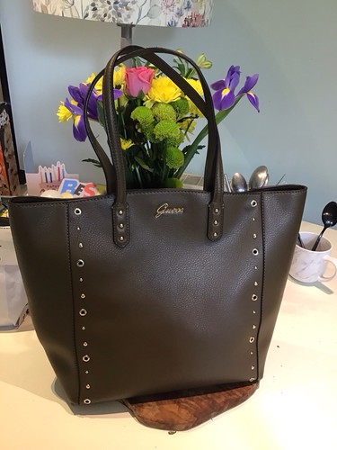 Guess dark khaki leather - guess,