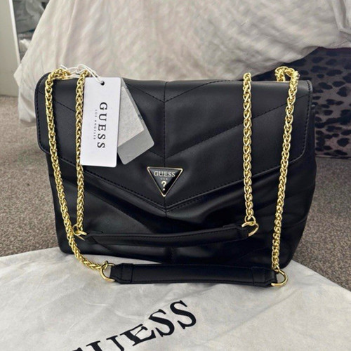 Guess black quilted - quilted, faux