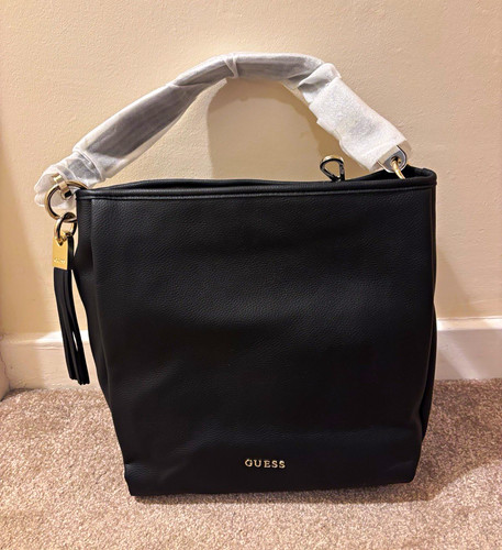 Guess isabeau black faux - black,