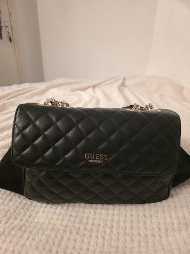 Guess leather quilted bag gold - quilted,