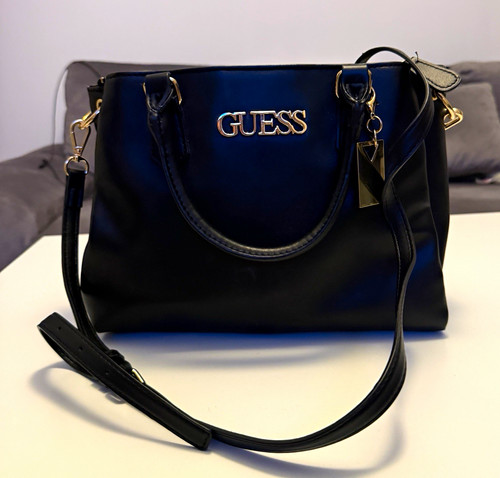 Guess satchel black - satchel, faux