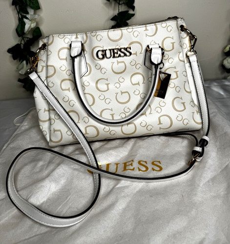 Guess white gold logo - guess,