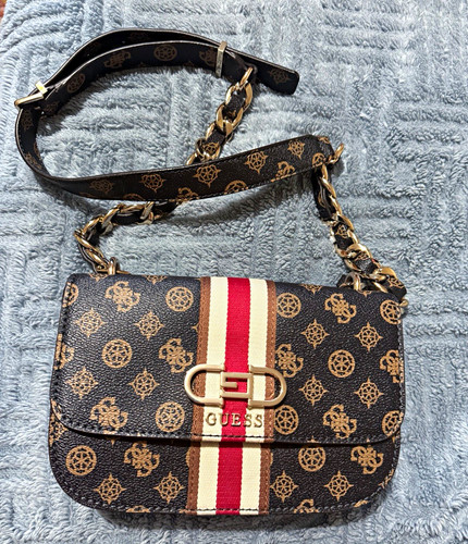 Guess brown logo print - logo,