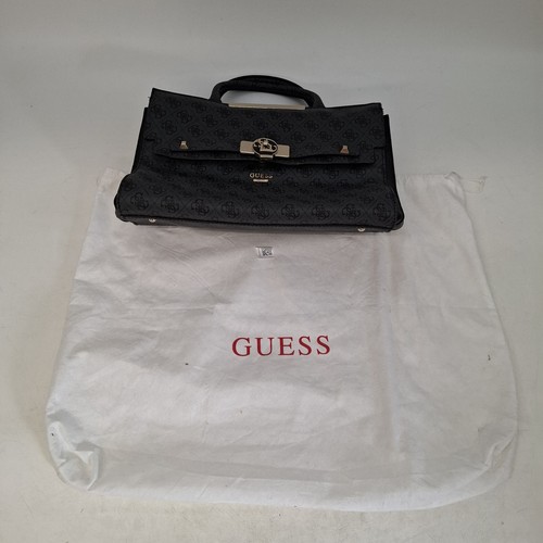 Guess black monogram satchel - monogram,