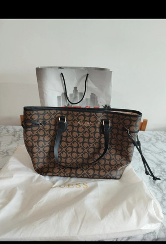Guess ashburn monogram tote - ashburn,