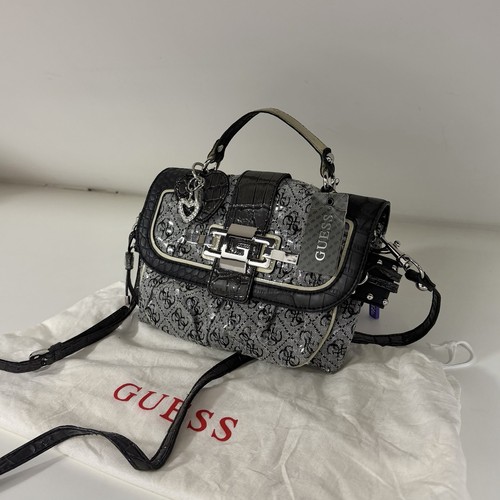 Guess monogram handbag with - guess,